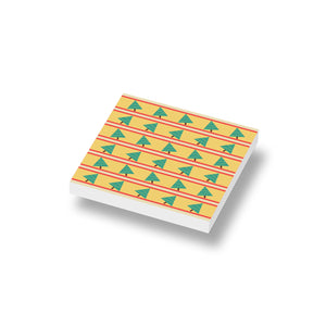 Inpakpapier Kerstbomen geprint op een nieuwe 2x2 witte LEGO® tegel