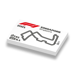 LEGO prints Formule 1 circuit van Singapore op nieuwe 2x3 LEGO tegels