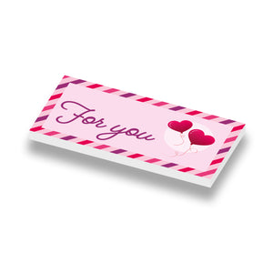 Valentijn Liefdesbrief Geprint op een nieuwe 1x2 witte LEGO® tegel 