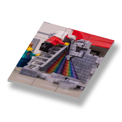 Je eigen afbeelding geprint op een LEGO Puzzel 8x6 los
