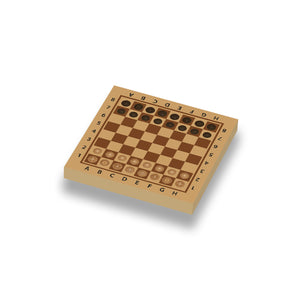 LEGO schaakbord Geprint op een nieuwe 2x2 LEGO® tegel. 