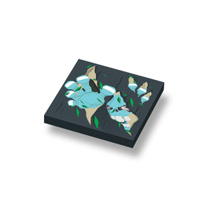 Custom LEGO print Halloween Monster - geprint op een 2x2 LEGO® tegel