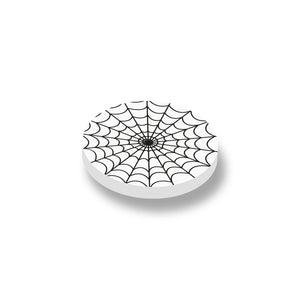 Custom LEGO print Halloween spinnenweb rond - op 2x2 ronde LEGO® tegel