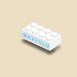 LEGO stenen printen met je eigen tekst -geprint op een 2x4 LEGO® steen
