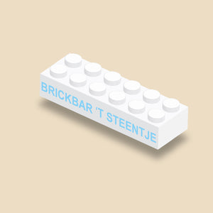 LEGO stenen printen met je eigen tekst -geprint op een 2x6 LEGO® steen