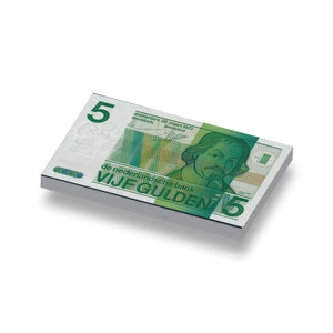 Speelgeld, Nederlandse Guldens 5 gulden geprint op een 1x2 LEGO® tegel