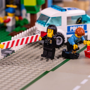 Wegafzetting 1x8 Rood Doorlopend Schuin