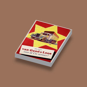 LEGO Poster Van Gend & Loos geprint op een 2x3 LEGO® tegel