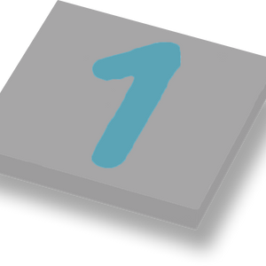 Hopscotch chalk letters