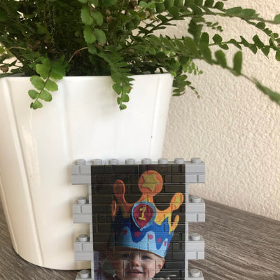 Brick Wall Grijs Middel Personaliseren – 25 Stenen