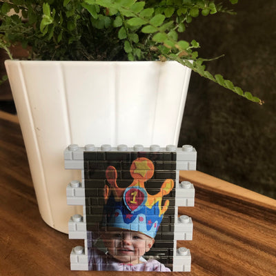 Brick Wall Grijs Middel Personaliseren – 25 Stenen