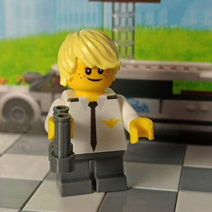 LEGO Make-A-Wish wensfiguur Piloot dubbelzijdig custom print