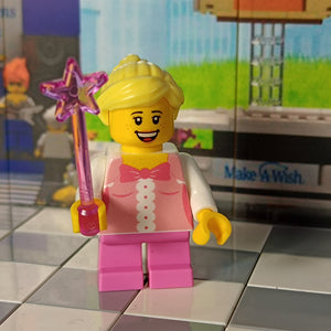 LEGO Make-A-Wish wensfiguur Prinses dubbelzijdig custom print