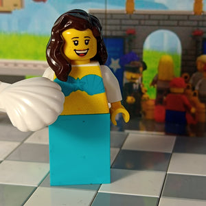 LEGO Make-A-Wish wensfiguur Zeemeermin dubbelzijdig custom print