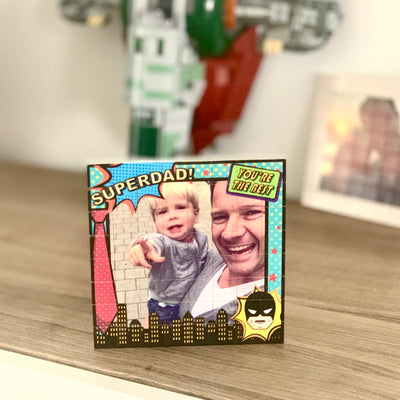 Puzzel 16x16 Superdad Thema - Incl. Bodemplaat