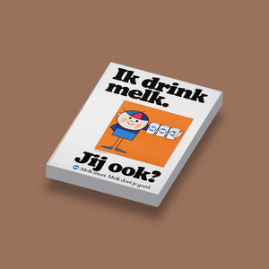 LEGO Poster Melk moet. Melk doet je goed. geprint op 2x3 LEGO® tegel