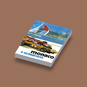 LEGO Poster Monaco 1970 geprint op een 2x3 LEGO® tegel