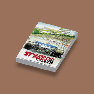 LEGO Poster Monaco 1979 geprint op een 2x3 LEGO® tegel