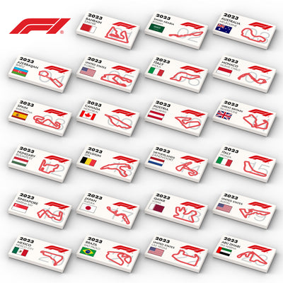 Bundel van alle 23 Formule 1 tracks 2023