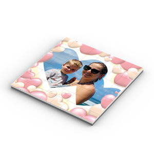 Puzzel 64 in dubbel hartjes kader inclusief bodemplaat 16x16 op LEGO