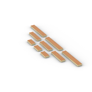 LEGO Laminaat even bundel. Geprint op 9 nieuwe Tan LEGO tegels