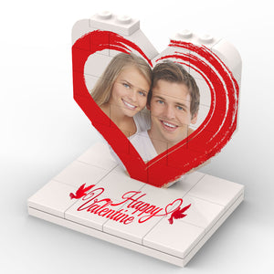 Brosse à cadre en forme de cœur pour puzzle LEGO® 3D