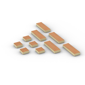 Speels laminaat op 1x1 en 1x3 LEGO® tegels  *Bundel van 10 stuks laminaat op 1x1 en 1x3 tegels  Geprint op nieuwe tan / zandkleurige LEGO® tegels