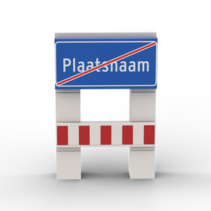 Minibuild - Plaatsnaambord Einde Markering