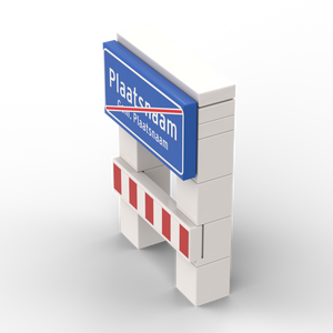 Minibuild - Plaatsnaambord met Gemeentenaam Einde Markering