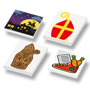Bundel van 4 Sinterklaas Tegels