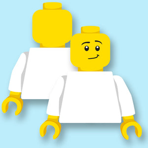 Custom LEGO prints Torso with photo printed on new LEGO parts Bedrukjeblokje