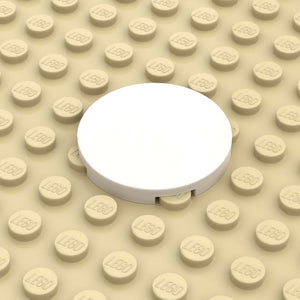 Tegels met foto 3x3 rond wit geprint op een nieuwe LEGO tegel