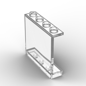 LEGO Panel 1x4x3 transparant met foto geprint op nieuwe LEGO