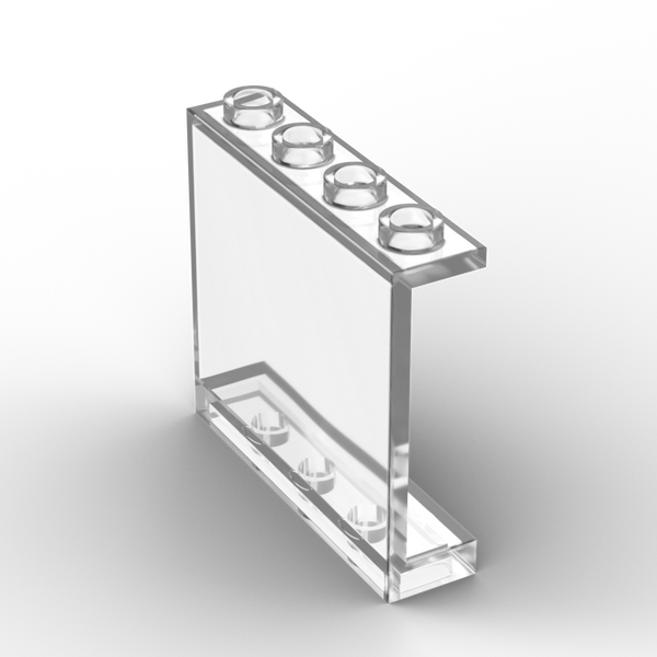 LEGO Panel 1x4x3 transparant met foto geprint op nieuwe LEGO Bedrukjeblokje