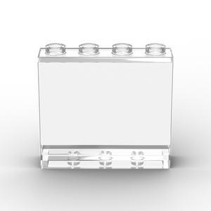 LEGO Panel 1x4x3 transparant met foto geprint op nieuwe LEGO
